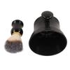Shaving Brush Soft Artificial Bristle Professional Safe Black Shaving Brush Bowl Tool for Barber