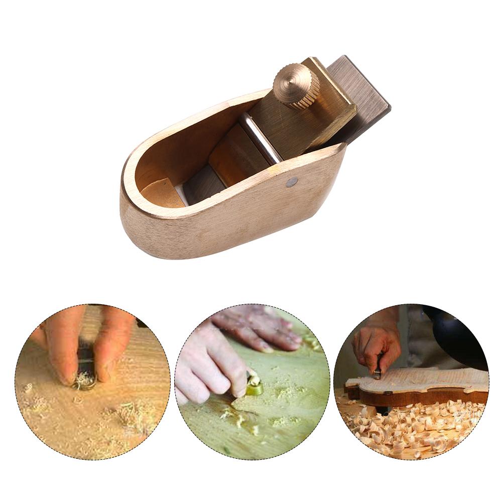 Convex Curved Sole Woodworking Plane Cutter Brass Luthier Tool for Violin Viola Cello Wooden Instrument