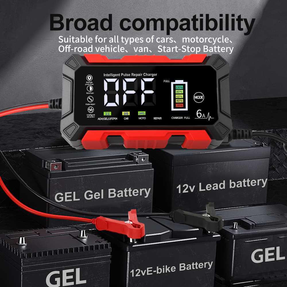 12V6A Intelligentes Batterieladegerät für Auto und Motorrad