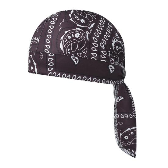 Paisley Cooling Headscarf Cap Set, Sweat Wicking Adjustable Straps Elastic Fit Breathable Hand Washable Headwrap
