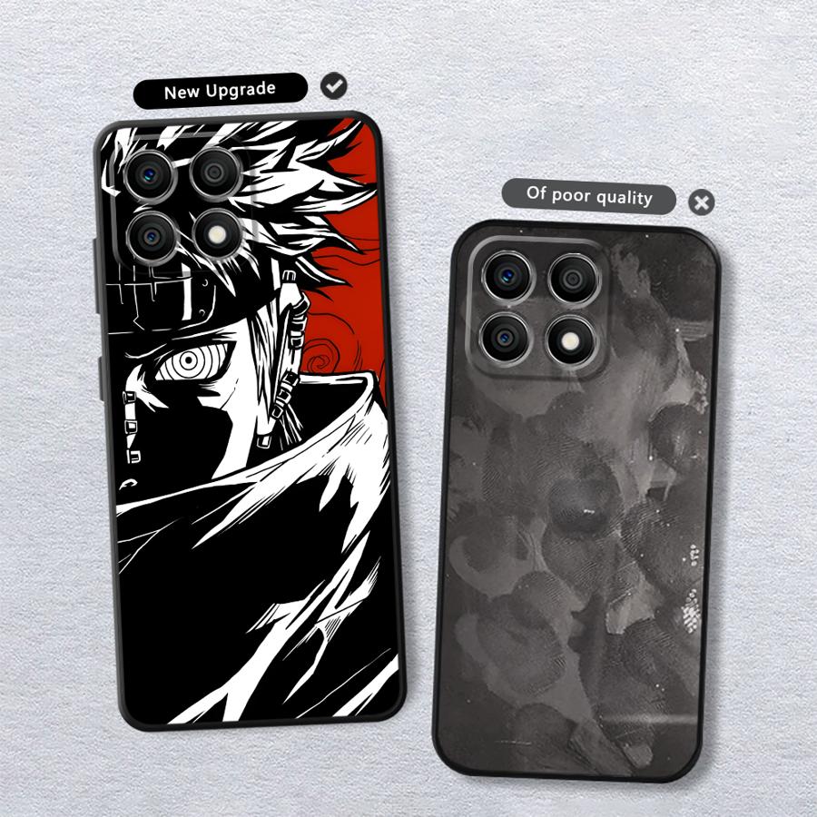 Black Soft Phone Cover Case for Honor Magic5Lite 8X X7 200 400 Lite X8 70 X9a X6 90 X5b Anime Cool Pain