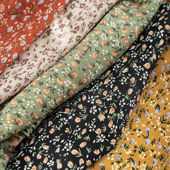 Hair Scarfs Head Bandanas for Women Fashion Floral Triangle Head Scarf Hair Accessories