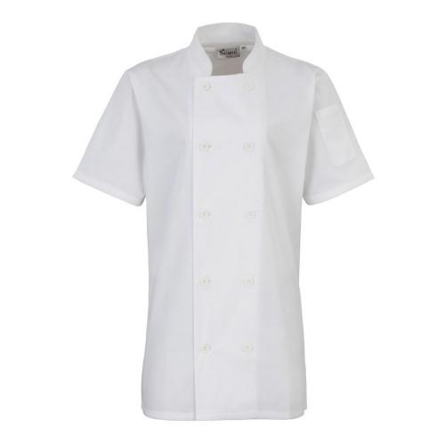 Premier Womens/Ladies Short-Sleeved Chef Jacket