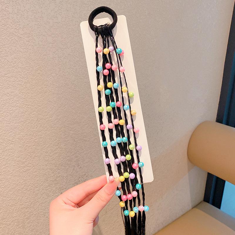 1PC Lovely Girls Five-pointed Star Wigs Ponytail Headbands Rubber Bands Hair Bands Headwear Kids Hair Accessories Hair Ornament