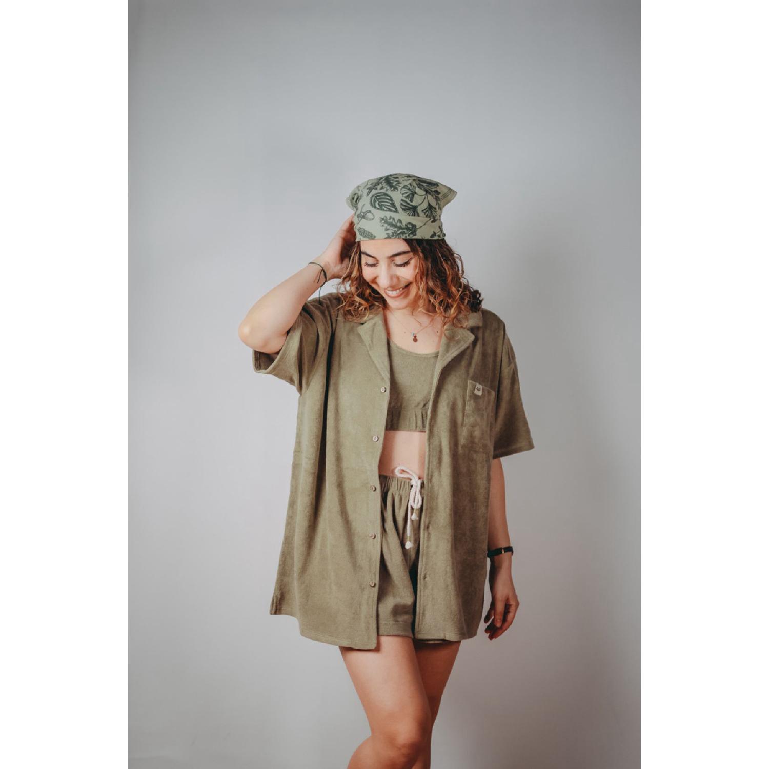 

Terry Shirt - Olive M зелёный