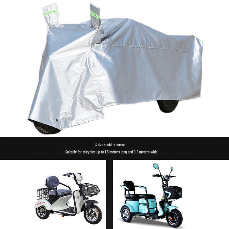 Electric Tricycle Sunshade: Thickened Heat Insulation Cover for Elderly Scooters