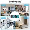 LED Digital Alarm Clock Automatic Light Temperature Calendar Snooze Alarm Clock 3 Gear Brightness Adjustment Alarm Clock