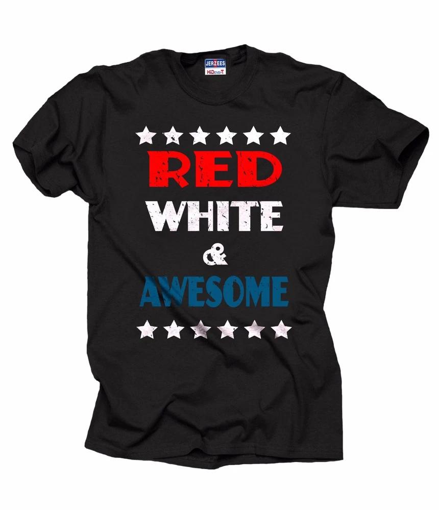 Patriotic Tshirt Red White And Awesome Cool USA 4th Of July Tshirt Merica S