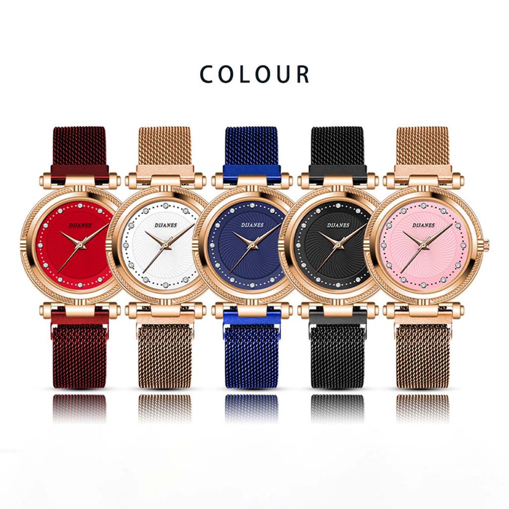 New niche women's watch elegant casual women's watch inlaid with diamond British watch temperament women's watch