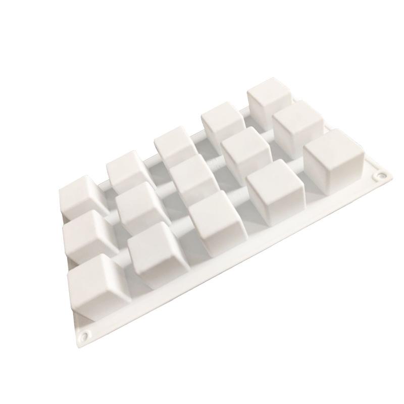 3d Square Cube Shape Silicone Mold Mousse Cake Baking Molds For Caramel Candy Dessert Cheesecake Truffle Jelly Bakeware