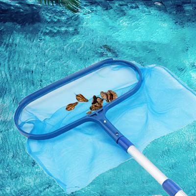 Swimming Pool Skimmer Net with Telescopic Pole Ponds Cleaning Debris Leaf Rake