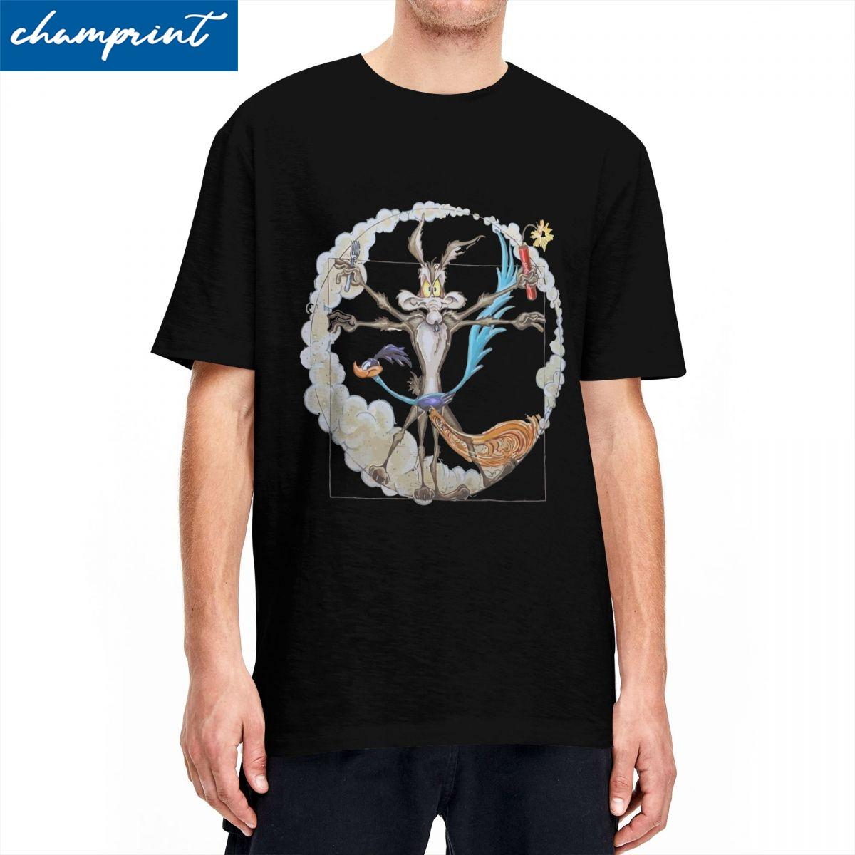Roadrunner And El Coyote 13 T Shirt Men Women 100% Cotton Funny T-Shirt Round Collar Tees Short Sleeve Clothes Graphic Printe... S разноцветный