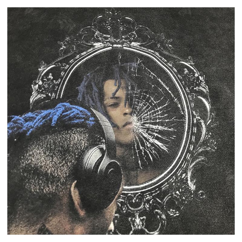 American Retro XXXTentacion Character Print Hip Hop Hoodie Sweatshirt