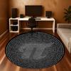 1pc pi, spiral Pattern Office Round Rugs, Under Chair Round Rugs for Living Room, Bedroom, Bathroom Decoration Carpet 091818