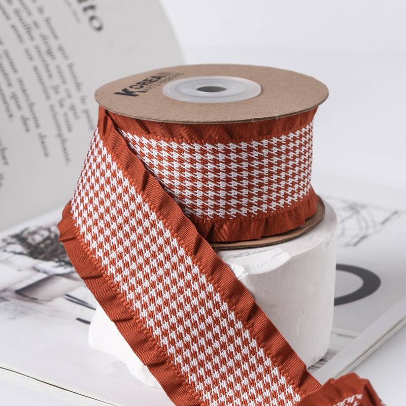 Factory Multicolour Ruffled Polyester Ribbon for Gift Box Packing