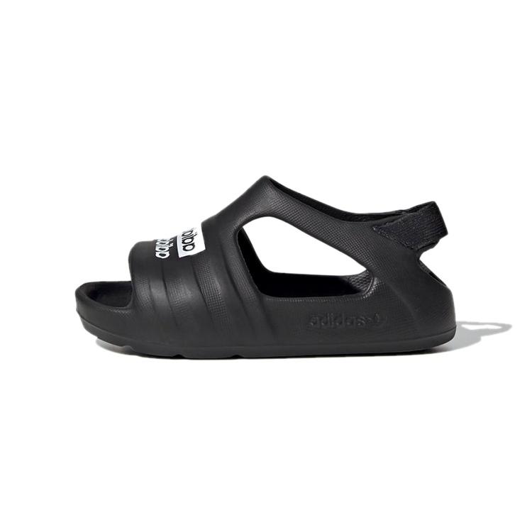 (TD) adidas originals Adilette Play Black Sandals Black White Baby EF6237 EU 20