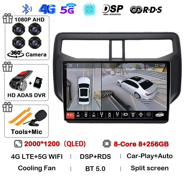 Android 14 Auto Car Radio For Toyota Rush Daihatsu Terios 2017 2018 2019 2020 Multimedia GPS Navigation Stereo Player Head Unit