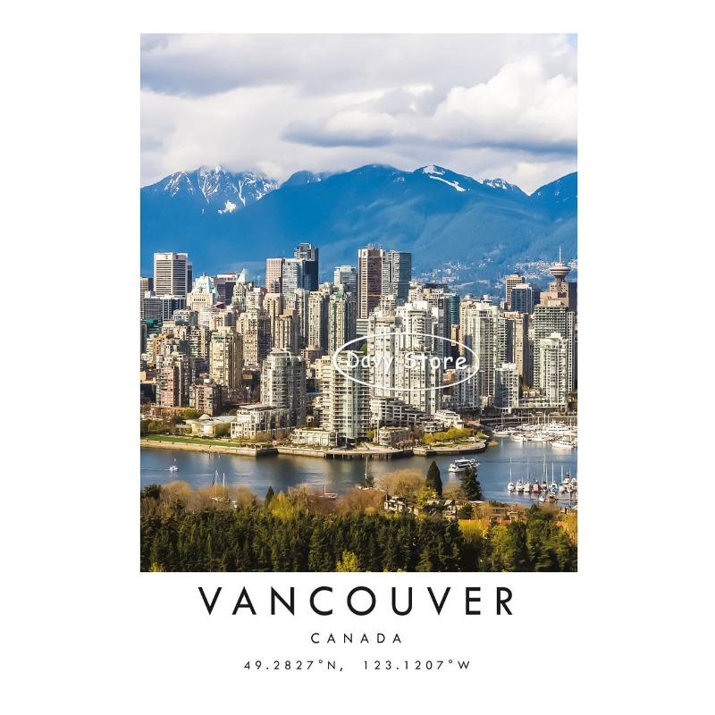 Greece Italy Brazil Spain New York Travel Landscape Poster Print Canvas Painting Wall Art Picture for Living Room Home Decor