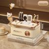 Elegant Multifunctional Tissue Box with Remote Storage for Living Room or Bedroom