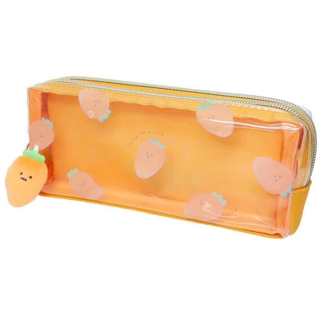 

Juicy Vegetables Twin Zipper Pen [Pen Pouch] Case/Carrot