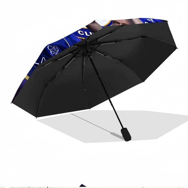 Parasol z nadrukiem Chelsea F.C. Automatyczne otwieranie i zamykanie, Przenośny składany parasol, na zewnątrz, do dojazdów, na wycieczkę kempingową, Idealny prezent urodzinowy