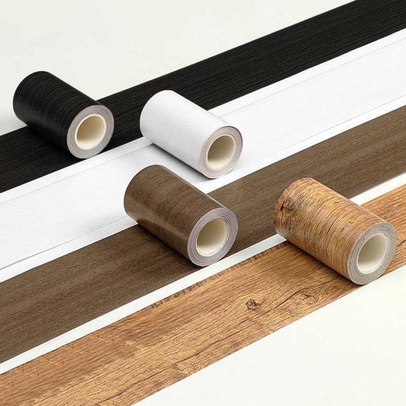 1Pc 10M Self-adhesive Wall Trim Line Skirting Border Waterproof Baseboard Wallpaper Sticker For Living Room Home Decoration
