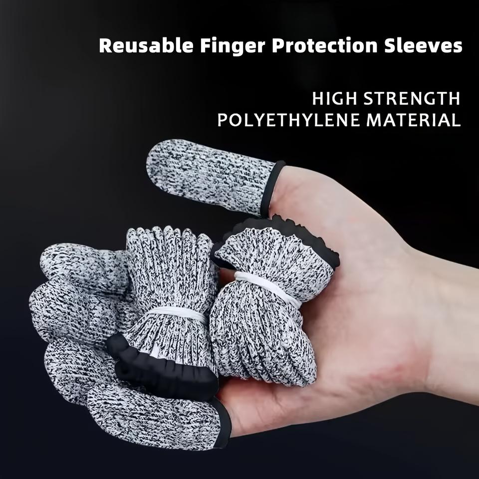 30/50pcs Finger Sleeves, Reusable, Durable & Wear-Resistant, Carving, Pet-Related Tasks, Gardening and Kitchen Work Scenarios