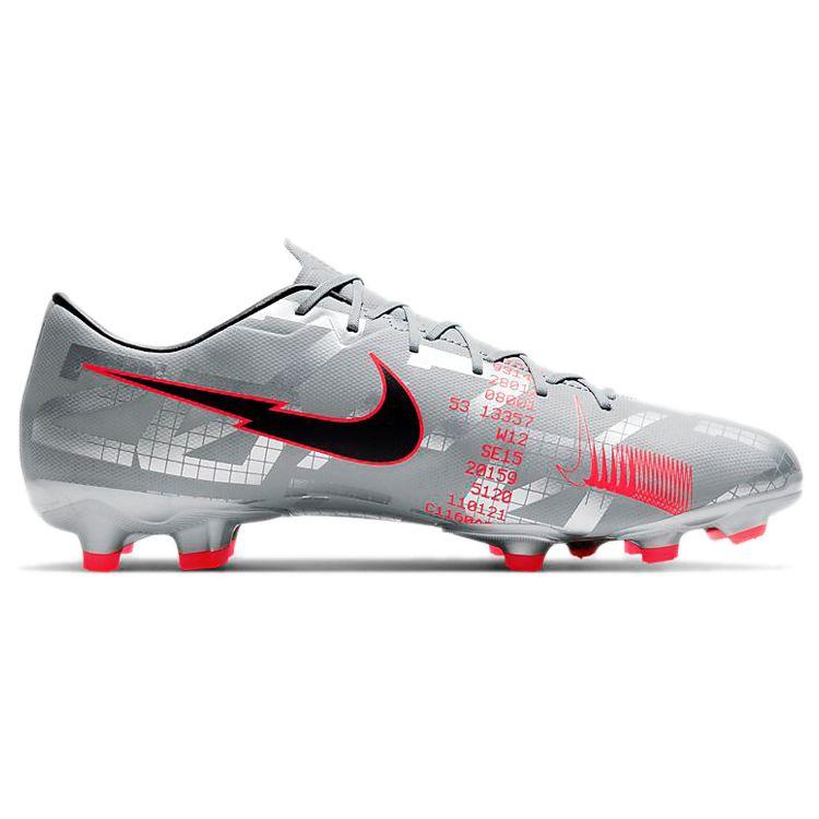 Nike Mercurial Vapor 13 Academy MG Metallic Grey Crimson Unisex Sneakers Metallic-Bomber-Grey Particle-Grey Laser-Crimson AT5269-906
