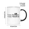 2 Pcs 3A Grade 11 Oz Very Demure Very Mindful Ceramic Coffee Mug for Room Halloween Decoration Birthday Christmas Holiday Gift B