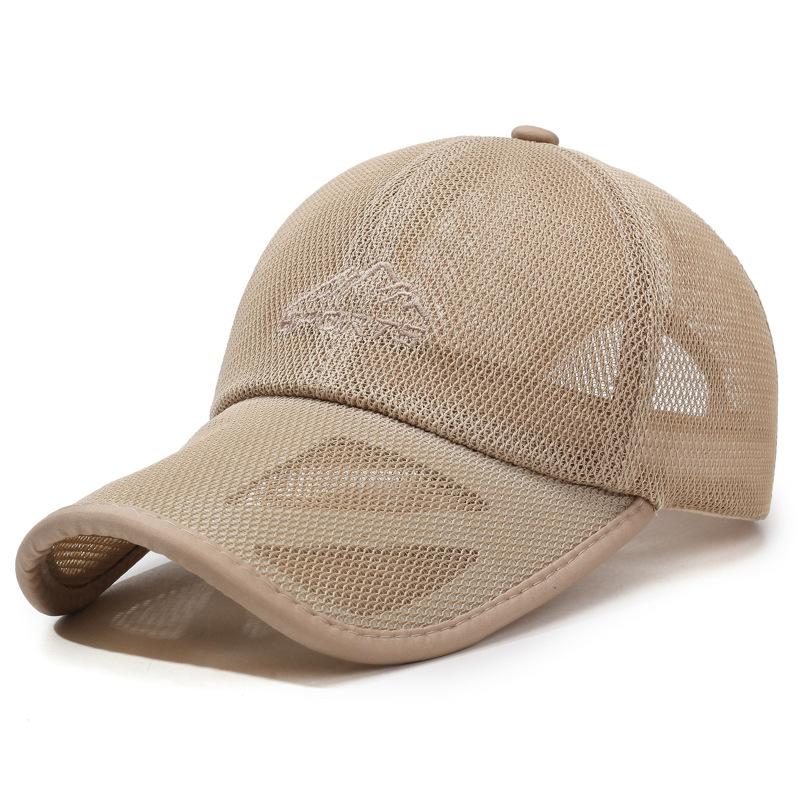 

Летняя шляпа от солнца Мужская дышащая солнцезащитная шляпа с полыми отверстиями Защита от солнца Уличная сетчатая бейсболка
