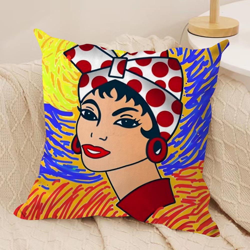 AAesthetic Art Venezuela Cushion Cover Silky Short Plush DoubleSided Printed Pillow Case for Sofa All Seasons Home Decor Gift