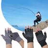 Ice Cool Open/Half Fingers Nylon Anti-Slip Cycling Gloves Fishing Gloves Sport Fishing Accessories