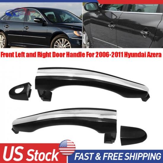 2pcs Left Front Right Exteriros Outside Door Handle For 2006-2011 Hyundai Azera