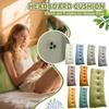 Headboard Pillow Gray Blue Bed Rest Reading Pillow Long Backrest Cushion, Suitable For Sitting The Bed Backrest Positioning Support Cushion, S
