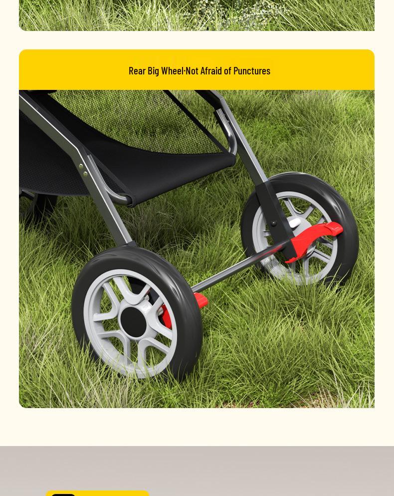 Foldable Lightweight Pet Stroller for Small & Medium Dogs and Cats