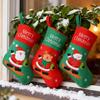 3Pcs Xmas Sock Kit Ornaments Xmas Stockings Christmas Decorative Stocking for Xmas Tree Restaurant Bedroom Family Holiday