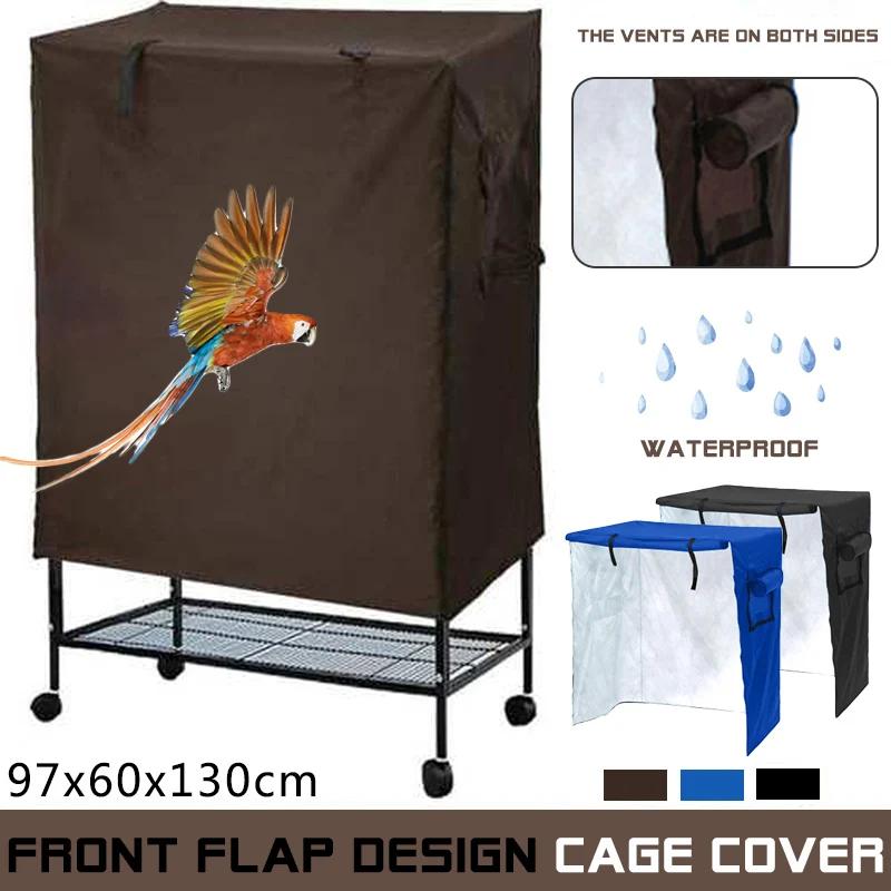 Anti UV Solid Sleep Helper Pet Supplies Parrot Dust Proof Large Zipper Protective rainproof Bird Cage Cover Durable Lightweight