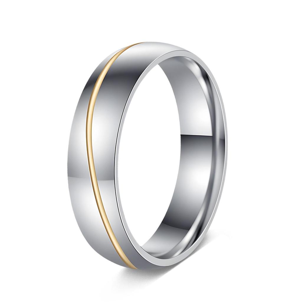 Anel Rotativo Titanium Aço Inoxidável Anti-Stress Feminino Tricolor de Nicho – Joia Que Não Desbota