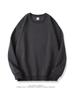 European-American Unisex Pure Cotton Round Neck Sweatshirt - Casual Solid Color, Fall/Winter Long Sleeve Fashion Style