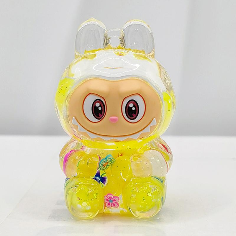 Quicksand Rabbit Cute Flash Color Dopamine Car Home Toy Ornaments