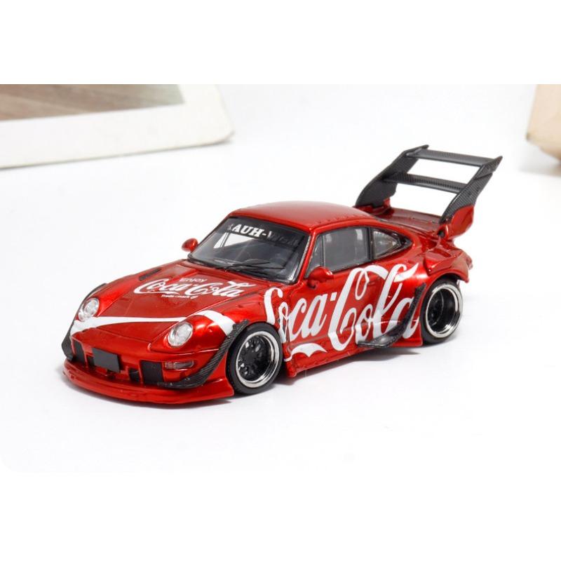SW 1:64 RWB 993 Casted plastic imitation static alloy car model, boys' festival gift toy collection decoration item.