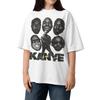 2026 HOT SALE Kanye West Shirt _ Unisex Organic Oversized High Neck T-shirt _ Ye Evolution Graphic Tee Hip Hop Streetwear Oversized Tshirt