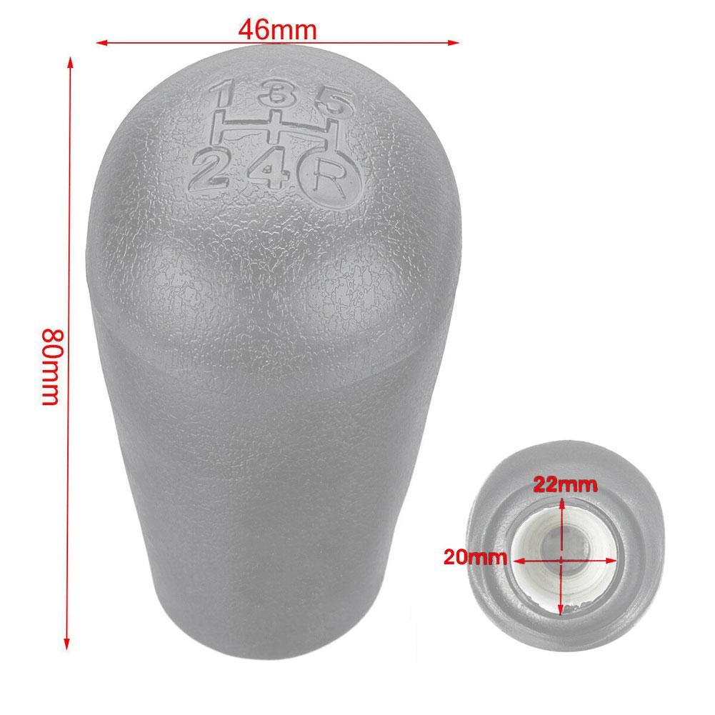 Auto Gear Shifter Shift Knob Black Shift Knob Enhanced Control OEM Compatibility Perfect Fit Plastic Material Grey