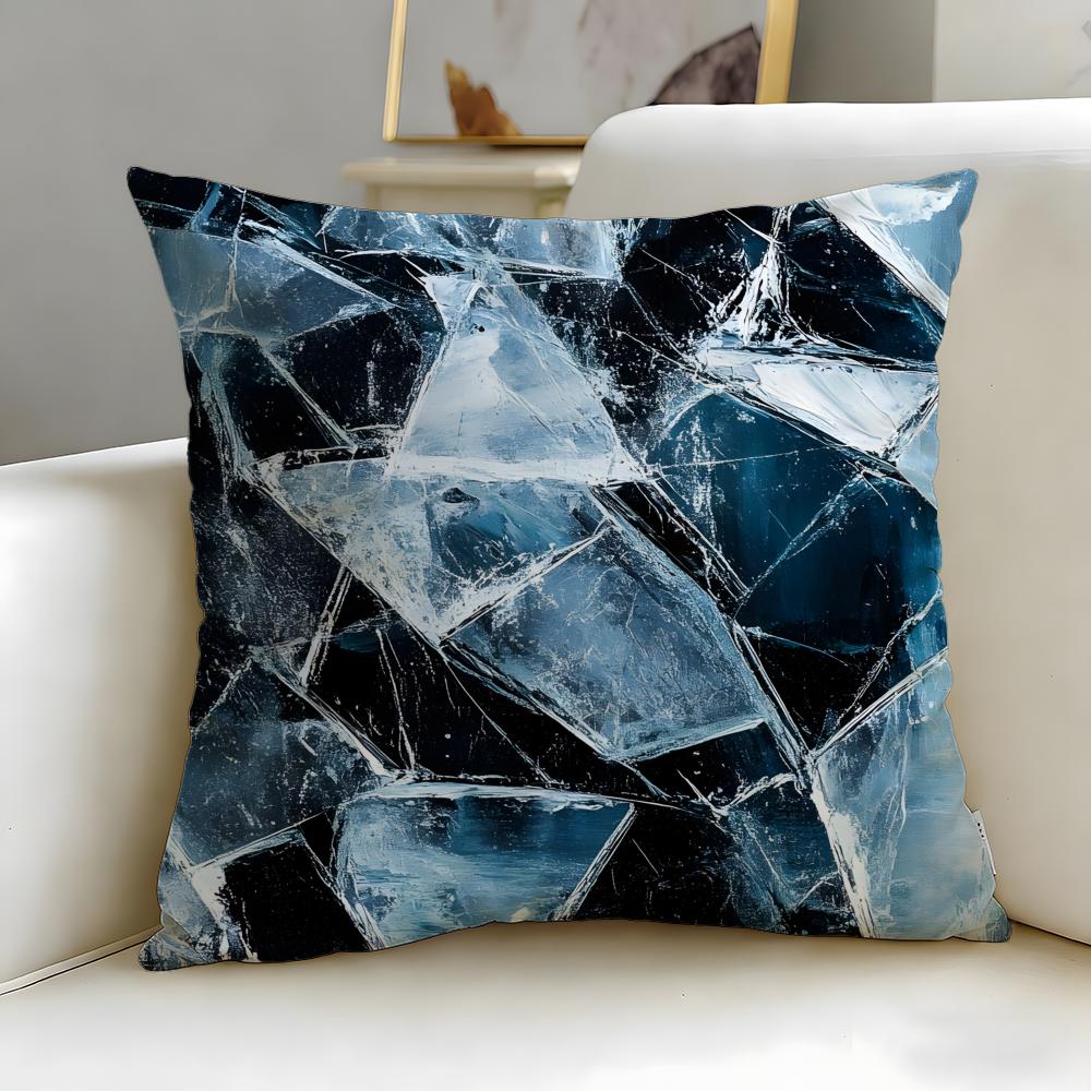 Street Graffiti Texture Cushion Cover Soft EasyWash Pillow Case Versatile for Couch Bed Travel and Office