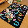 Yousheng Kids Playmat Rug 120x160cm Nursery Colorful Checkered Rug with Anti-Slip Backing Classroom Seating Area Carpet for Art Room Playroom