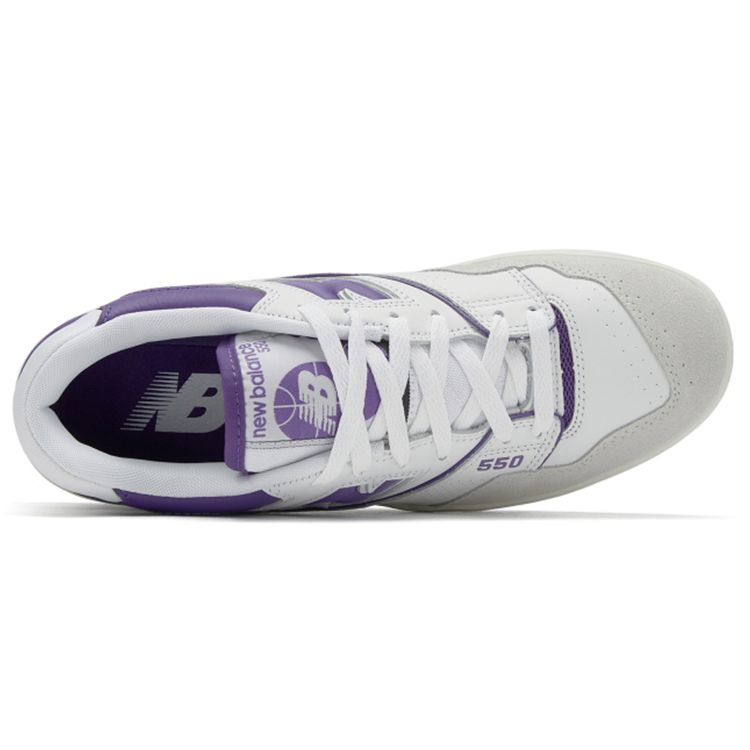 New Balance 550 White Purple Unisex Sneakers Prism-Purple BB550WR1