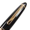 Very Good MONTBLANC Fountain Pen Meisterstck 146 White Star Black Gold 14K Mens Used