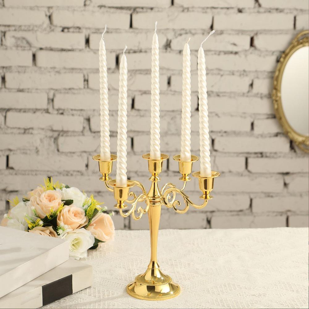 5 Arm Five Arm Iron Candlestick Holder Iron Retro Iron Tabletop Candelabra Dining Table Layout