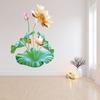 2pcs Lotus Flower Wall Stickers Waterproof Wall Decal Wallpaper For Living Room Bedroom Decoration