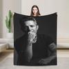 Alejandro Sanz Singer Flannel Blanket Soft Throw Blanket for Outdoor Camping Print Bedspread Sofa Bed Cover